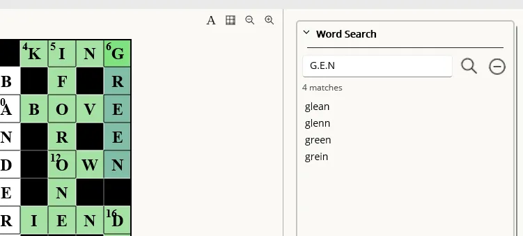 Example of tweaking words selected by auto-fill