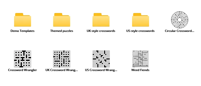 The Library Browser main panel in Tiles view